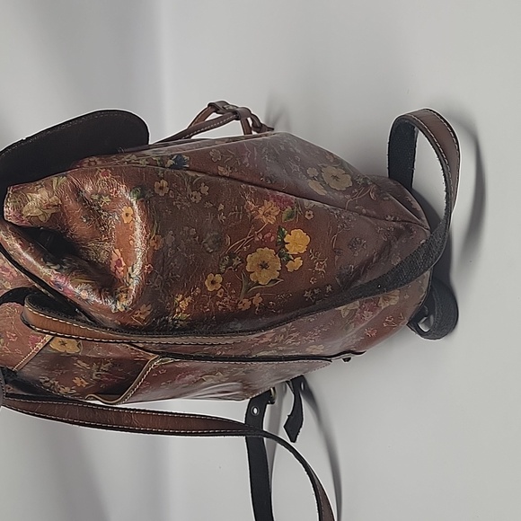 Patricia Nash Leather Floral BackPack/Handbag/Satchel - Picture 8 of 12